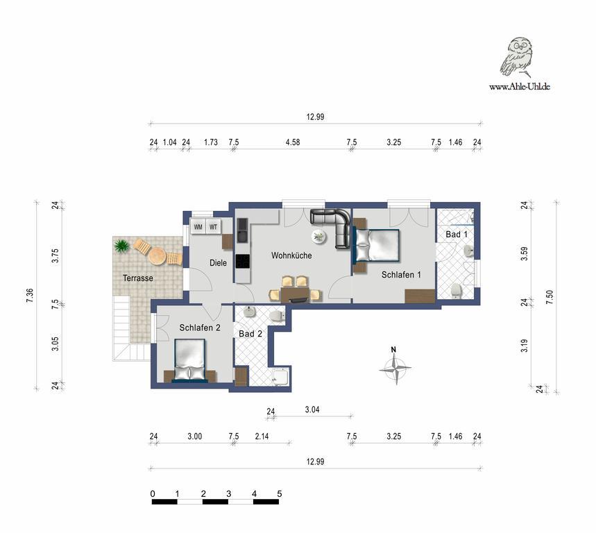 Ahle Uhl Apartment Honningen  Exterior photo